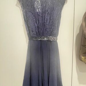 Coast Elegant Navy Lace Evening Dress